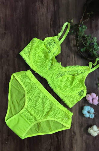 ست شورت و سوتین گیپوری فنردار زنانه کد 214