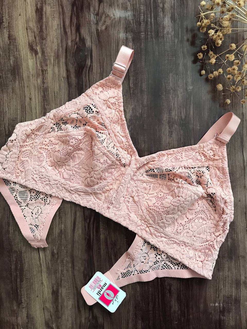 سوتین دانتل بدون فنر مردی کد ۱۷۰ سفید