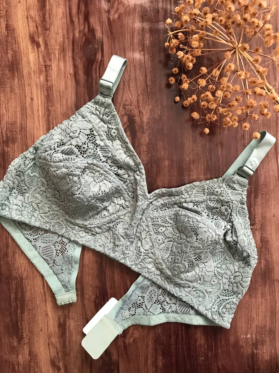 سوتین دانتل بدون فنر مردی کد ۱۷۰ سفید